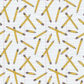 MINI Pencils and paper - Yellow