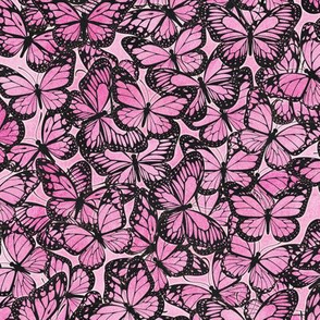 Pink Butterflies Pattern