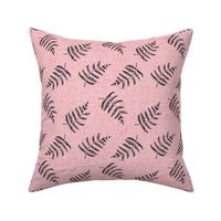 pink fern leaves