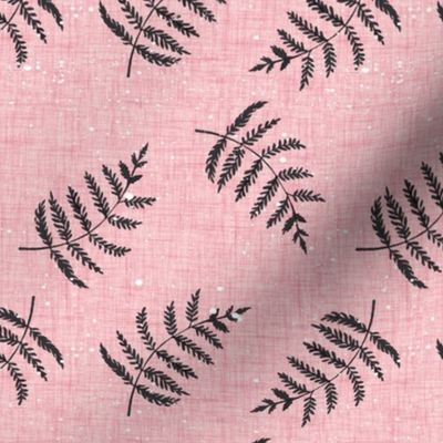 pink fern leaves