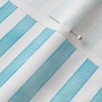 Washed Watercolor Sky Blue Stripes