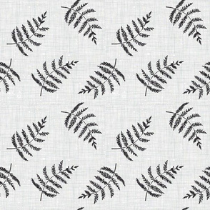 gray fern leaves