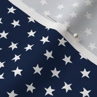 SMALL stars fabric // navy blue stars and white patriotic kids night sky nursery baby 
