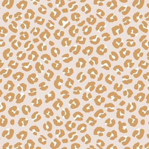 Mini panther spots and leopard dots animal print boho summer nursery sand latte beige