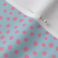 Spring boho minimal polka dots spots basic texture neutral nursery cool blue pink