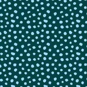 Spring boho minimal polka dots spots basic texture neutral nursery cool emerald soft blue