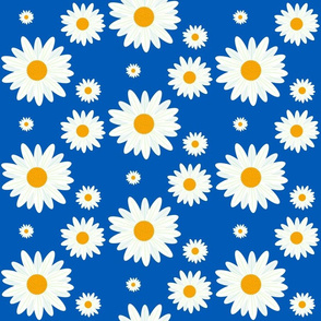 happy daisies-blue