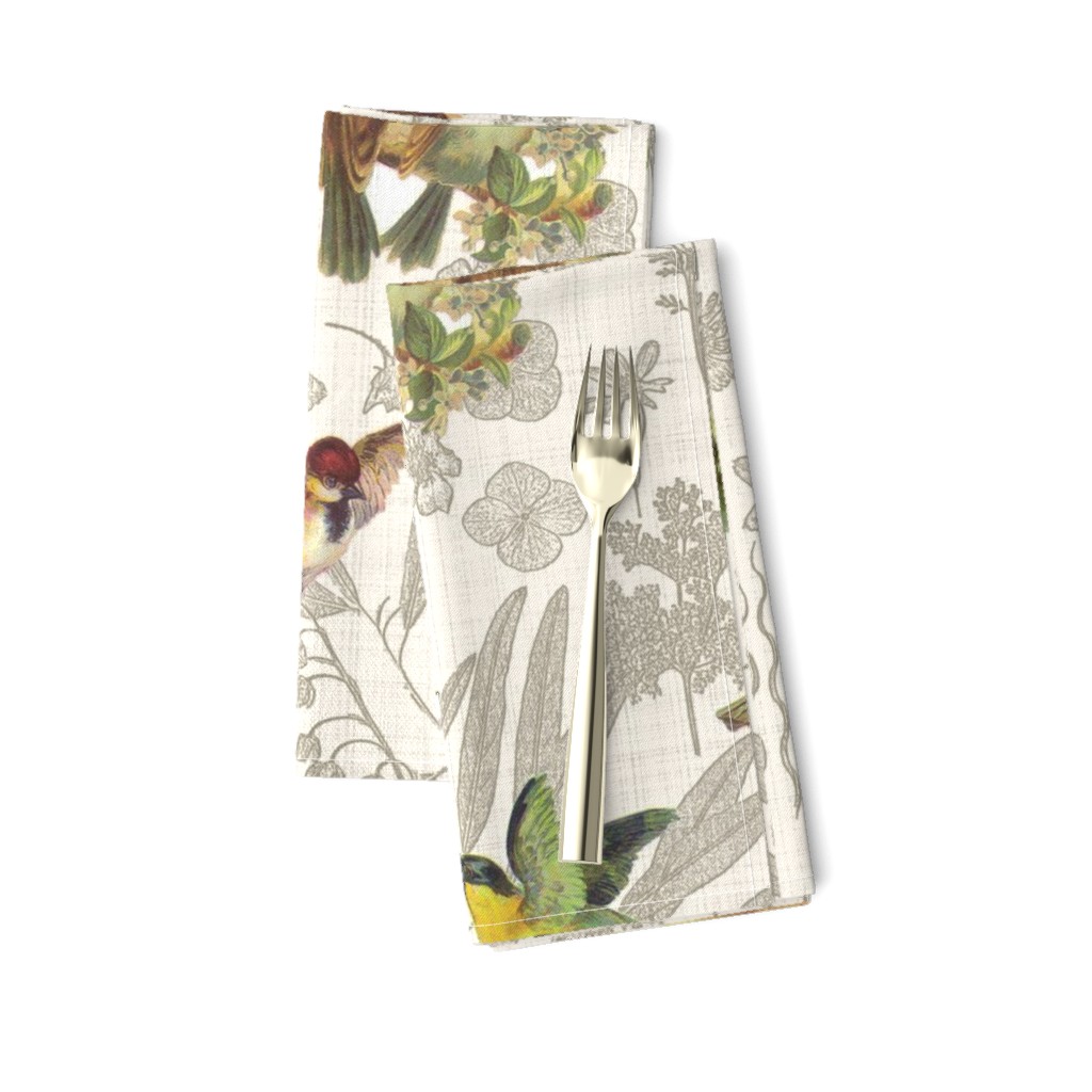 Birds Off The Wall Toile Linen lg