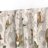 Birds Off The Wall Toile Linen lg