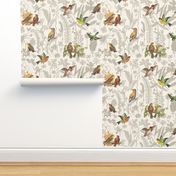 Birds Off The Wall Toile Linen lg