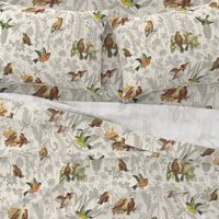 Birds Off The Wall Toile Linen lg