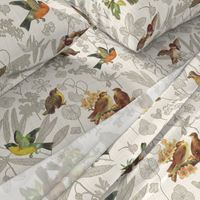 Birds Off The Wall Toile Linen lg