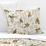 Birds Off The Wall Toile Linen lg