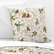 Birds Off The Wall Toile Linen lg