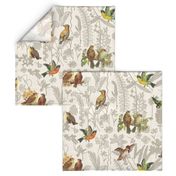 Birds Off The Wall Toile Linen lg