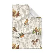 Birds Off The Wall Toile Linen lg