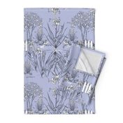 Toile Iris Pond Pattern Small| Light Lavender+Black+White