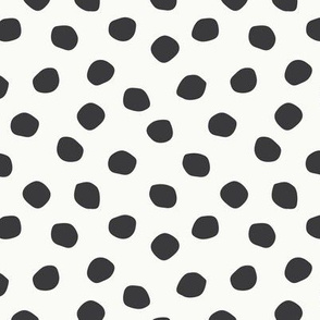 white with black dots