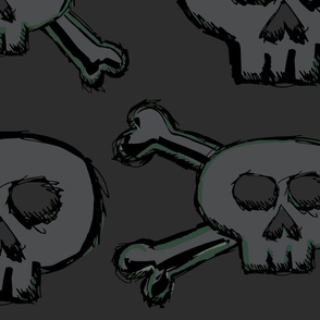 Pirate's Life - Subtle Skulls and Crossbones - Jumbo
