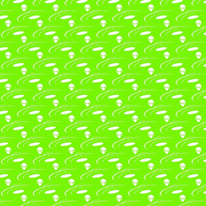 Alien Invasion neon green small