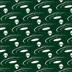 Alien Invasion green small medium