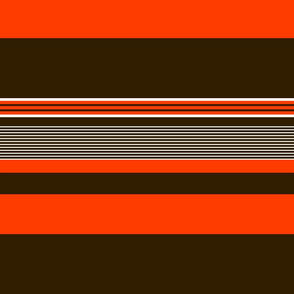The Brown the Orange and the White: Horizontal Stripes 1