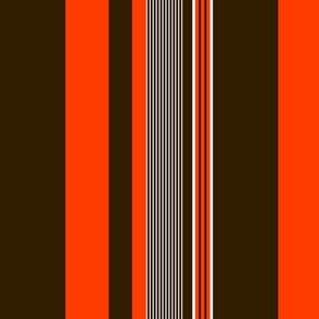 The Brown the Orange and the White: Vertical Stripes _1