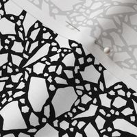 Terrazzo regular white and black