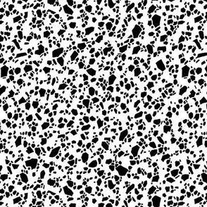 Terrazzo tiny black and white