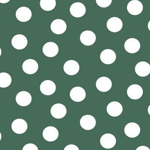 Polka Dots Dusty Green