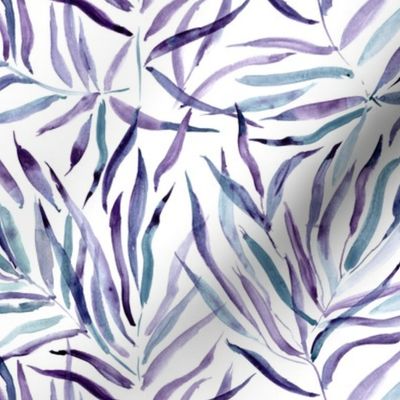 Amethyst palm springs - watercolor tropical leaves p289