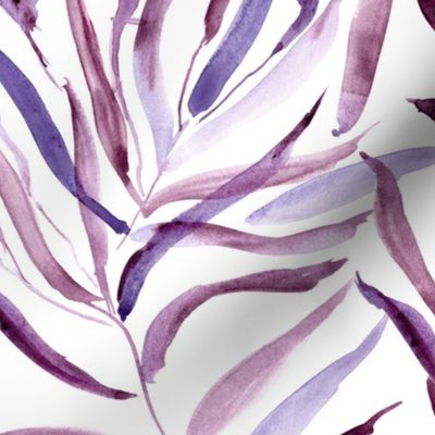 Radiant orchid palm springs - watercolor tropical leaves p289