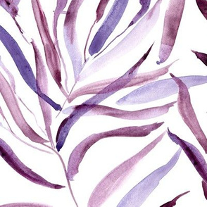 Radiant orchid palm springs - watercolor tropical leaves p289