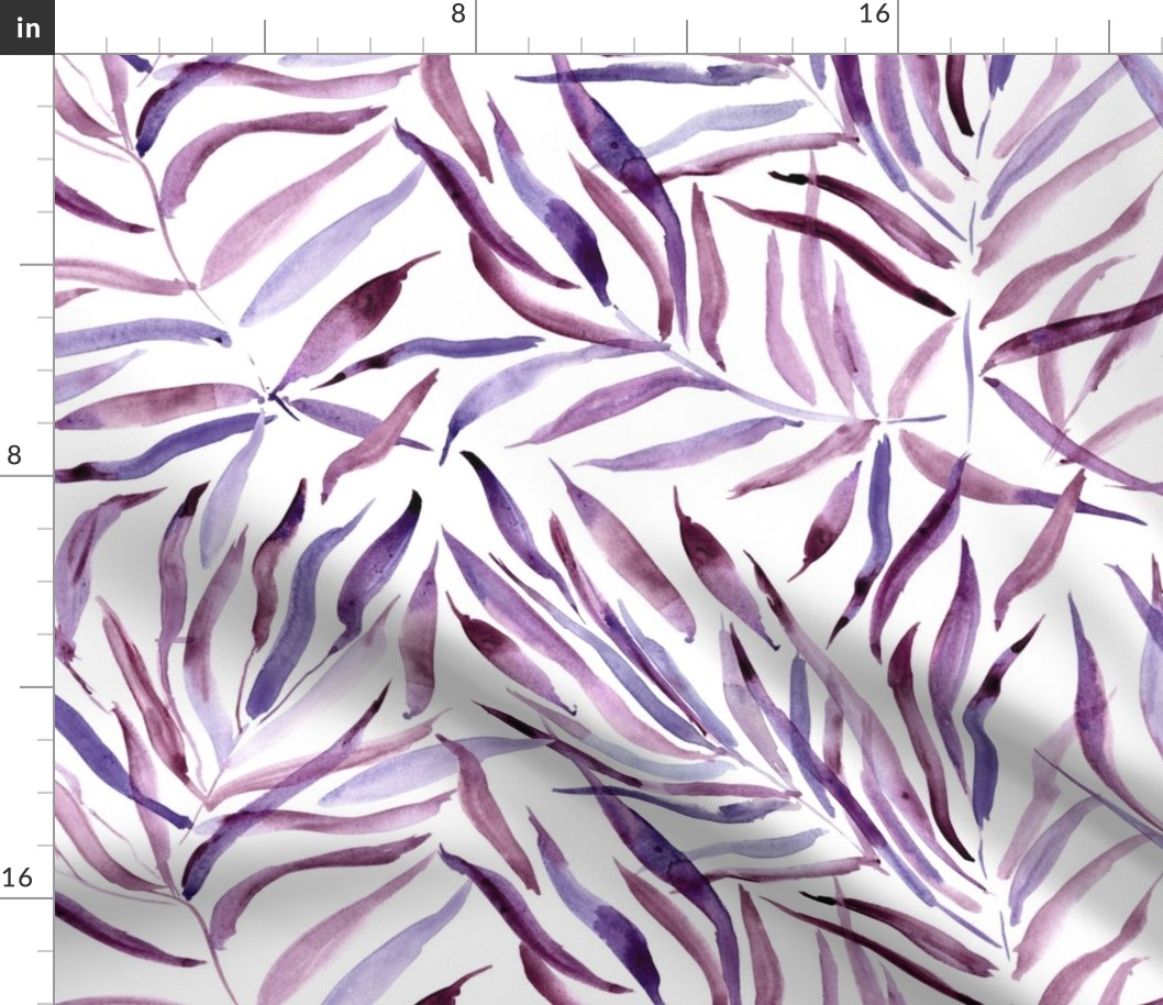 Radiant orchid palm springs - watercolor tropical leaves p289