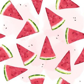 Watermelons on White