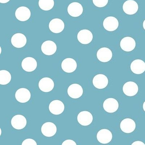 Polka Dots Dusty Blue