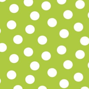 Polka Dots Apple Green
