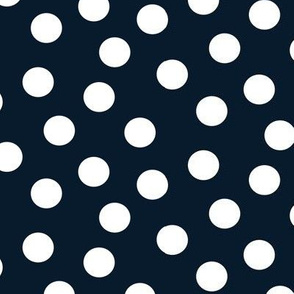 Polka Dots Navy Blue