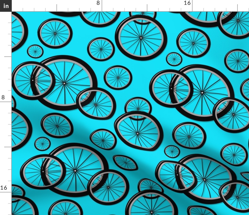 Bike Wheels Turquoise