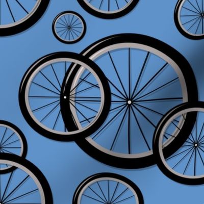 Bike Wheels Blue