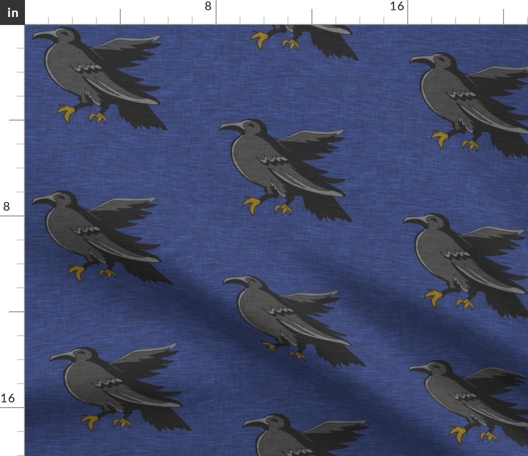 4” ravens on royal blue