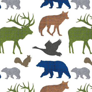 Stamped Canadian Animals