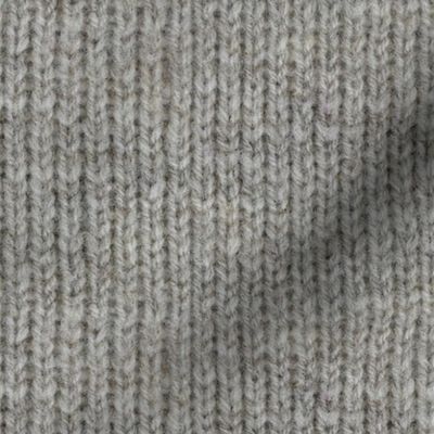 Handspun knitted fabric - natural
