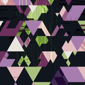 Kaleidoscope of triangles-PURPLE-large
