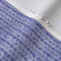 Handspun knitted fabric - denim blue