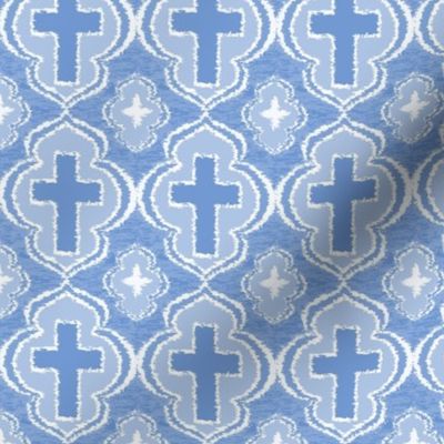 Christian Cross Baby Blue