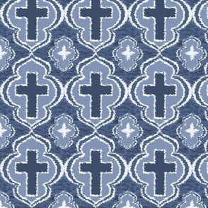 Christian Cross Blue