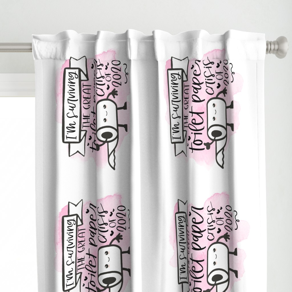 Toilet Paper Crisis 2020//Pink - Hand Towel//Tea Towel (FQ)