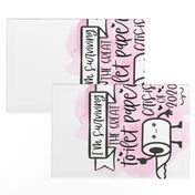 Toilet Paper Crisis 2020//Pink - Hand Towel//Tea Towel (FQ)