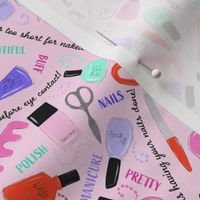 Manicure and Pedicure - Nail Salon Fun! pink